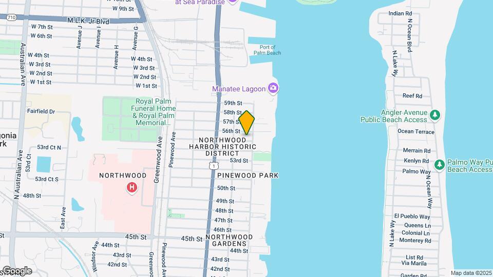 411 55th St Map and Location Details