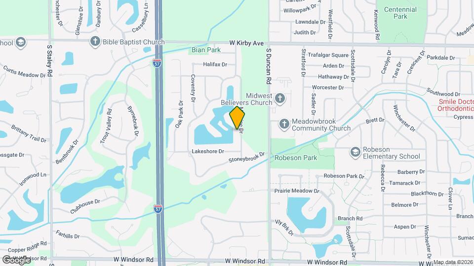 1913 Moraine Dr Map and Location Details