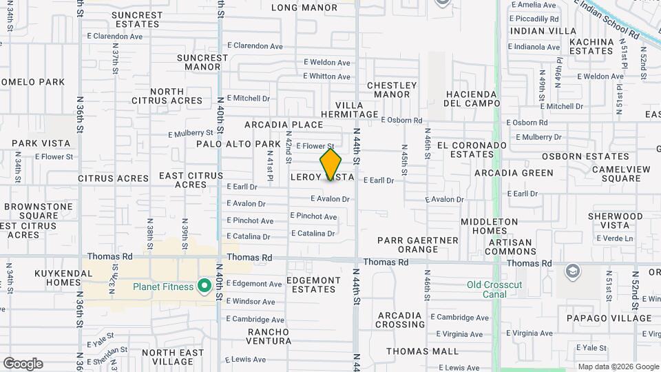4311 E Earll Dr Map and Location Details