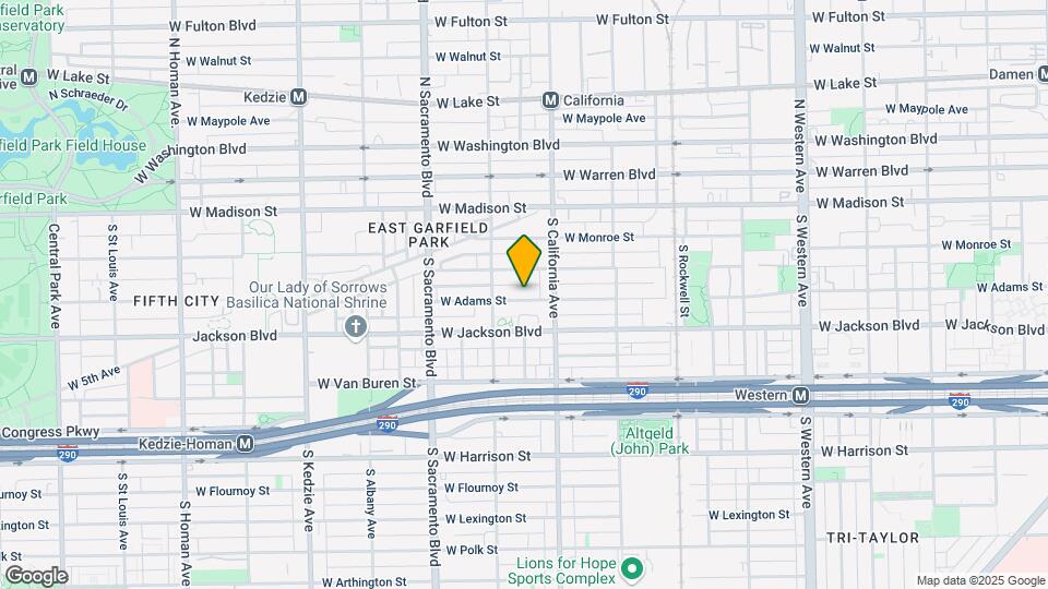 2848 W Adams St, Unit 1 Map and Location Details