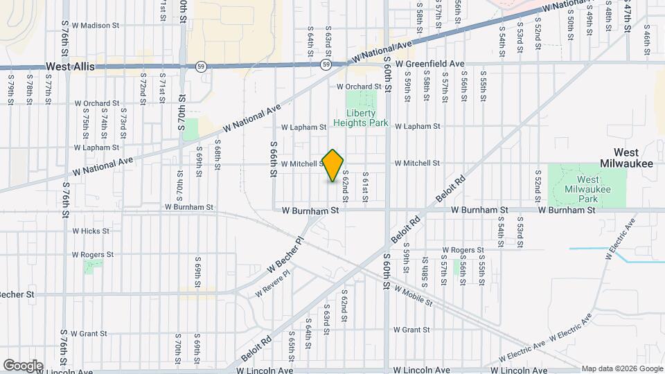 1744 S 63rd St, Unit #1 Mapa y Detalles de la Ubicación