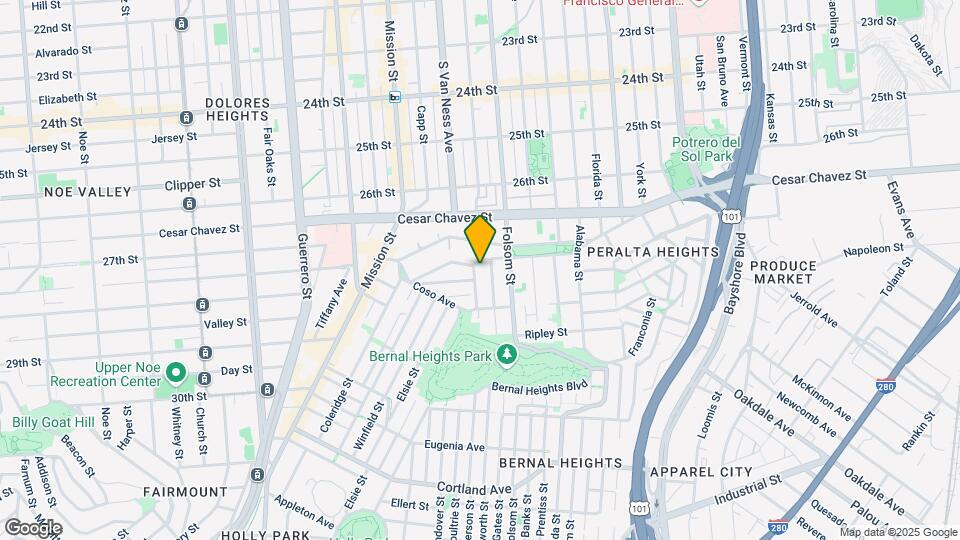 1409 Shotwell St, Unit 1409 Mapa y Detalles de la Ubicación