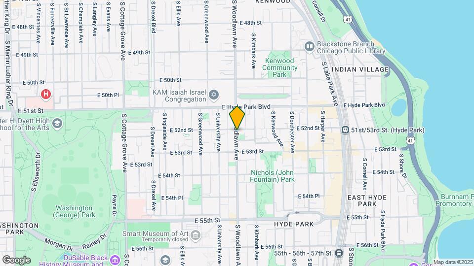 5203 S Woodlawn Ave Map and Location Details