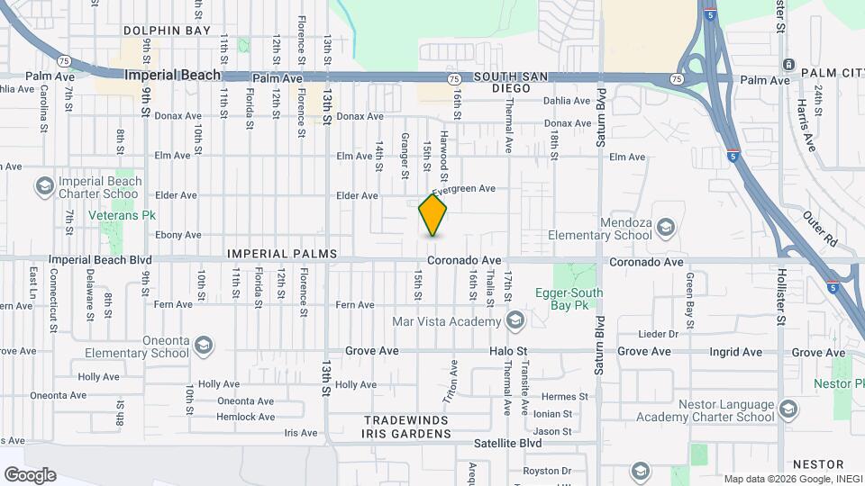 1534 Coronado Ave Map and Location Details