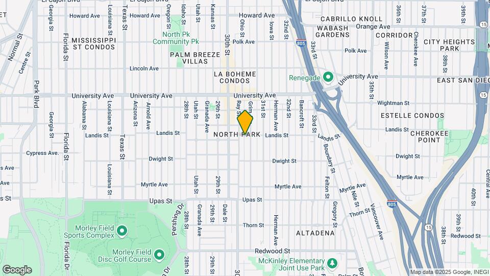 3041 Landis St Mapa y Detalles de la Ubicación