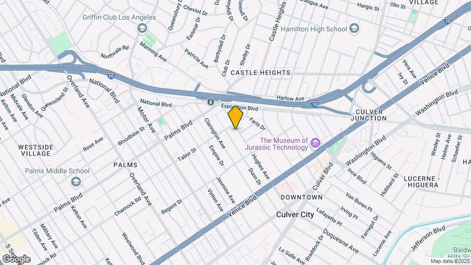 3619 Hughes Ave Map and Location Details