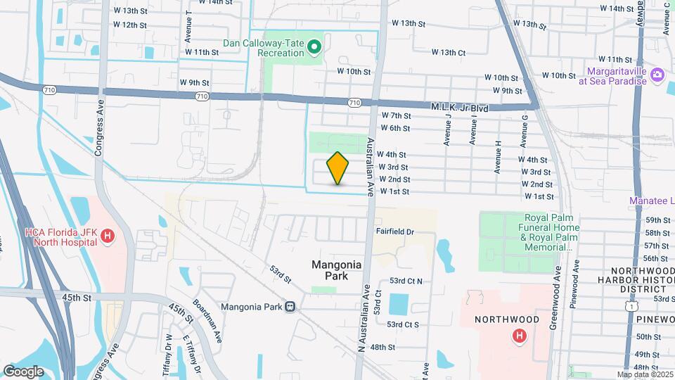 1301 W 1st St Map and Location Details