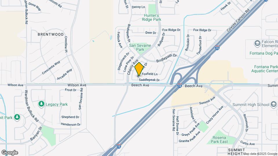 14676 Saddlepeak Dr Map and Location Details