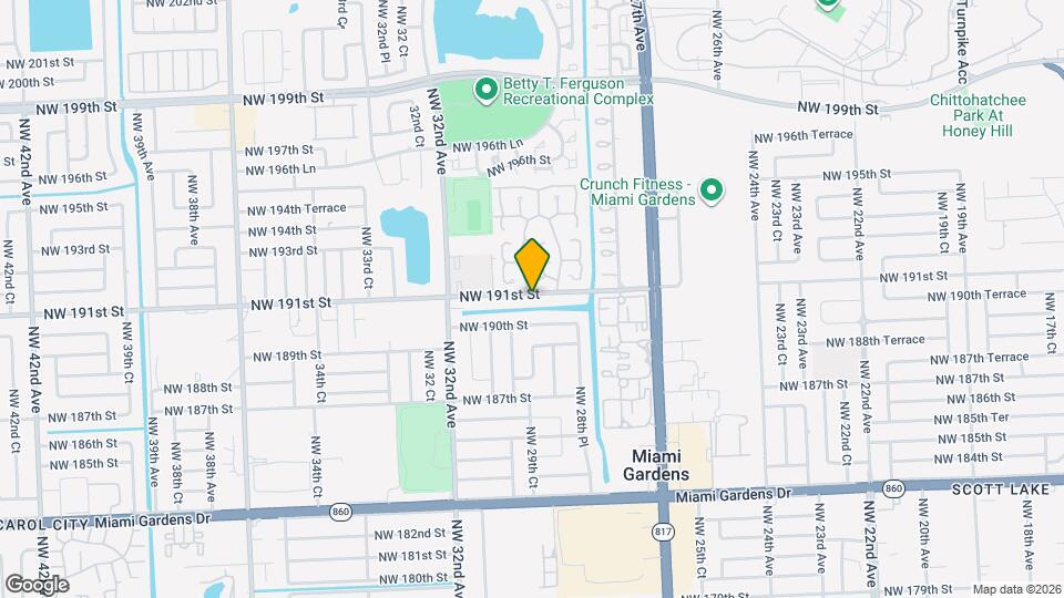 2940 NW 191st St Mapa y Detalles de la Ubicación