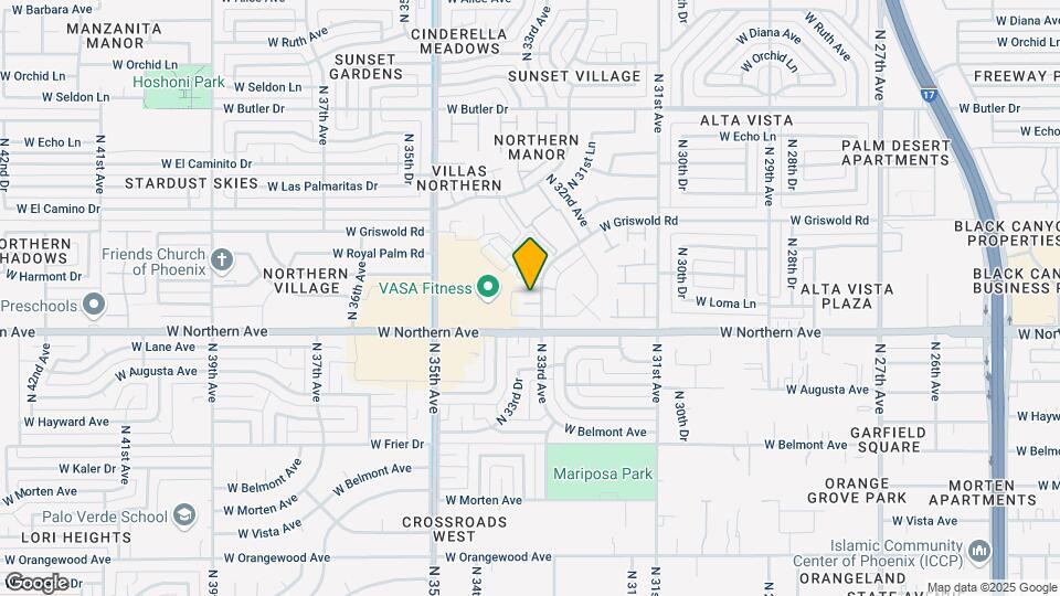 3308 W Loma Ln Mapa y Detalles de la Ubicación