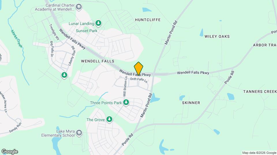 1600 Drift Falls Ln Mapa y Detalles de la Ubicación