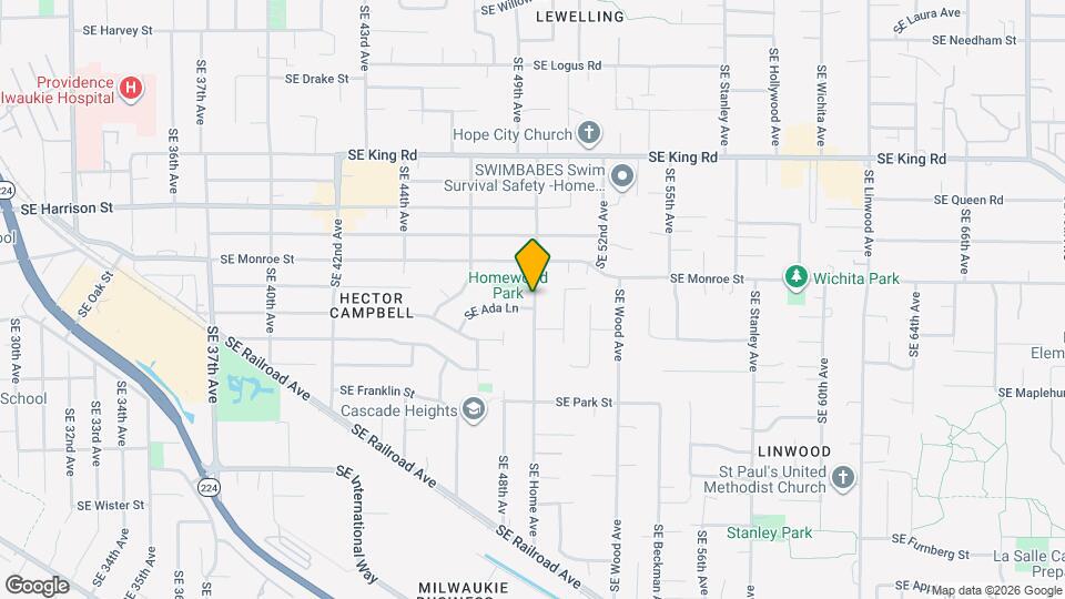 10907 SE Home Ave Map and Location Details