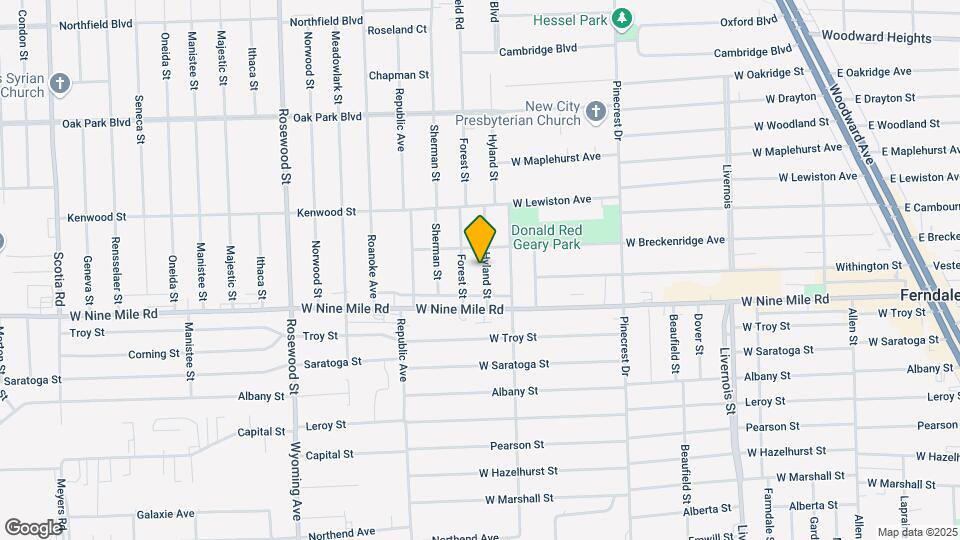 1915 Hyland St Map and Location Details