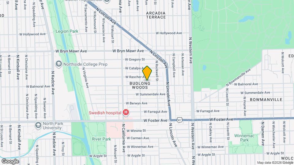 2636 W Balmoral Ave, Unit 2W Map and Location Details