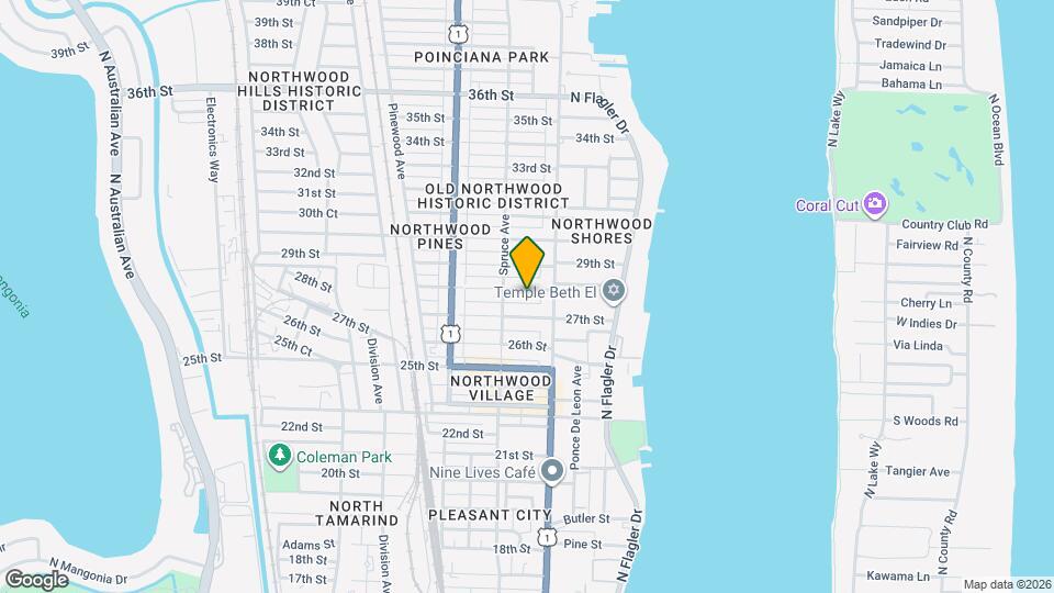 424 28th St Map and Location Details
