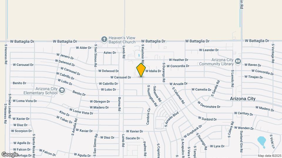11001 W Carousel Dr Mapa y Detalles de la Ubicación