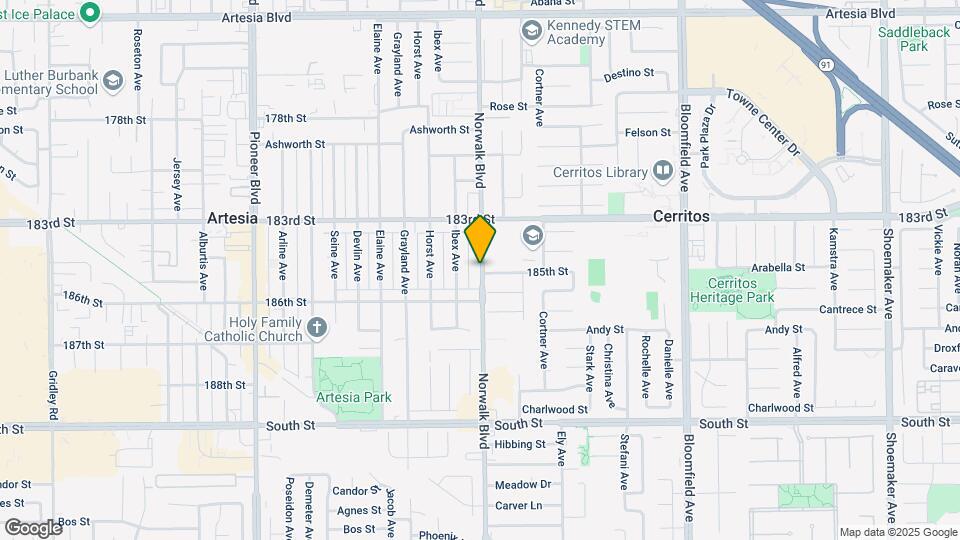 18431 Norwalk Blvd Map and Location Details