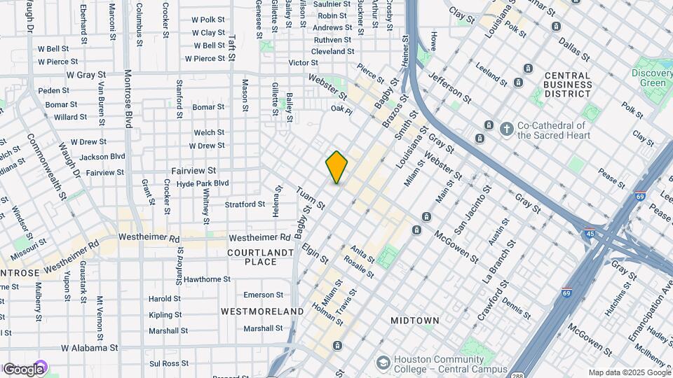 2700 Brazos St Map and Location Details