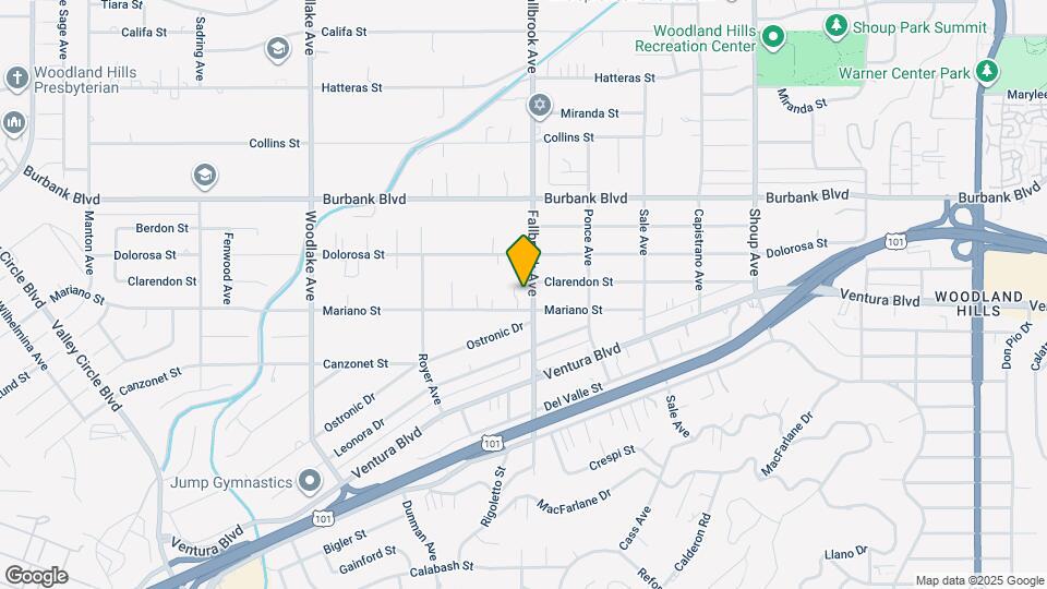 5415 Fallbrook Ave Map and Location Details