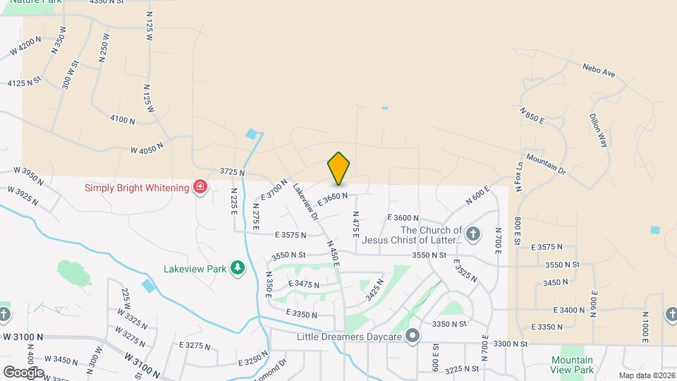 460 E 3650 N Map and Location Details