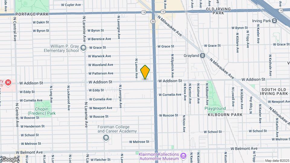 4839 W Addison St Map and Location Details