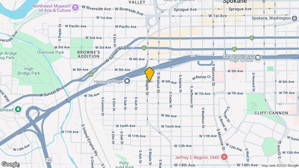 1527 W 6th Ave Map and Location Details