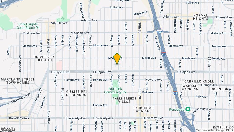 4336 Idaho St Map and Location Details