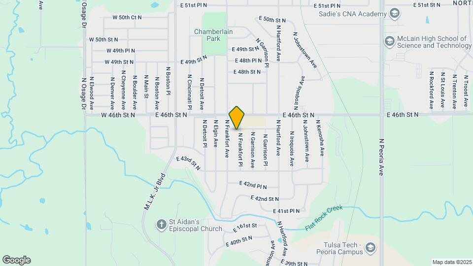4376 N Frankfort Pl Map and Location Details