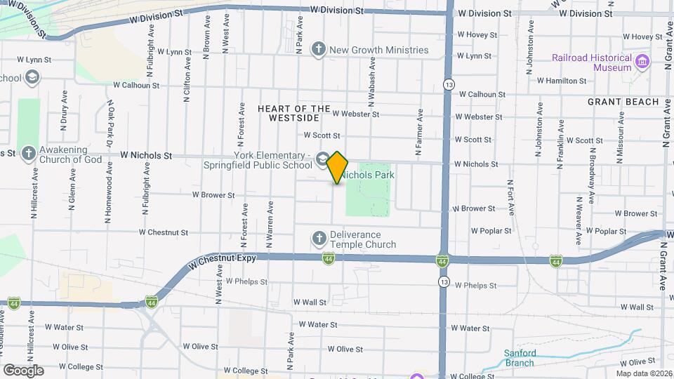 822 N Marion Ave Mapa y Detalles de la Ubicación