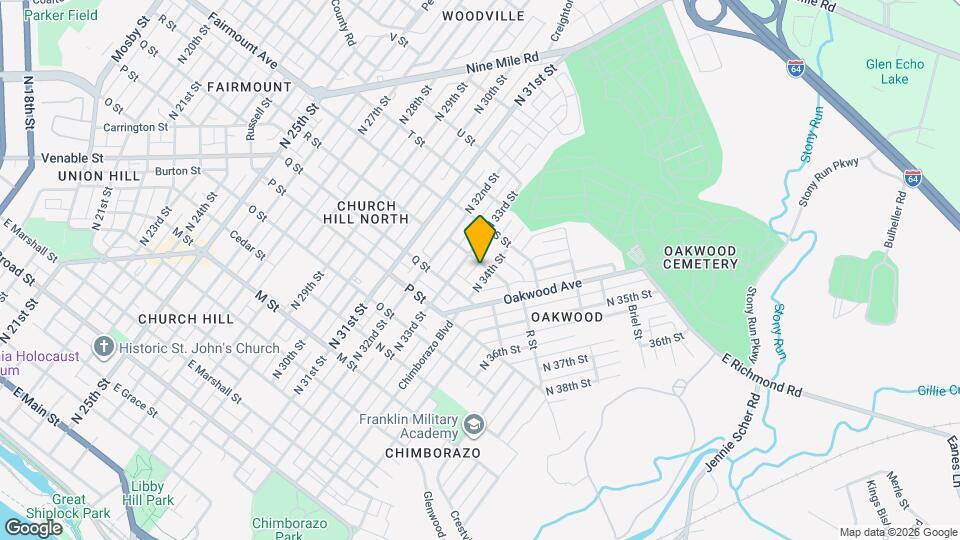 1126 N 34th St Map and Location Details