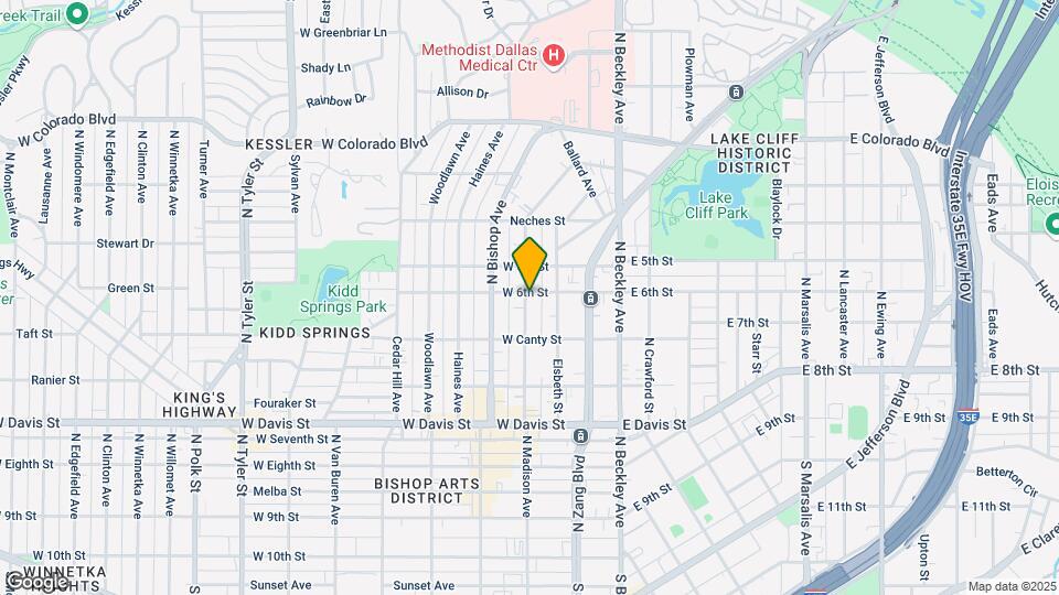 836 N Madison Ave Map and Location Details