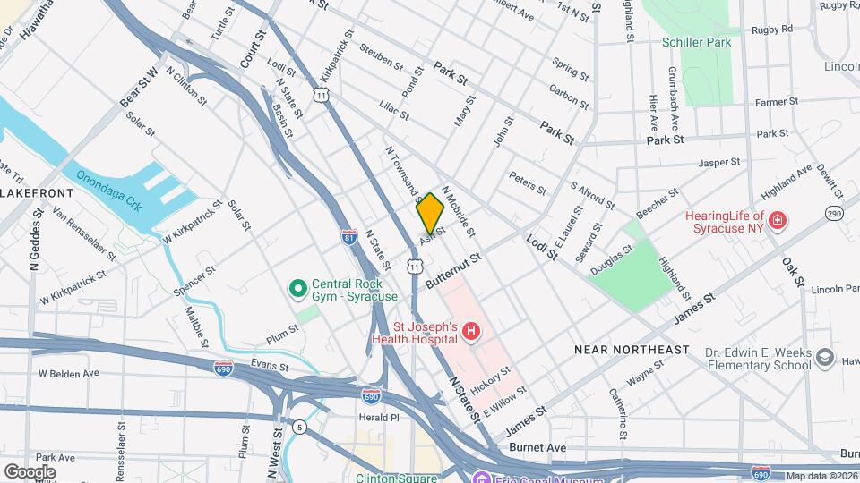 208 Ash St, Unit 208 Apt 1 Map and Location Details