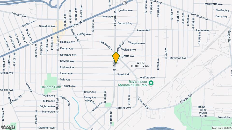 3489 W 105th St Map and Location Details