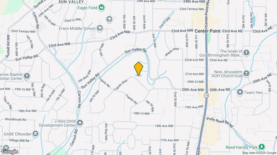 424 Tupelo Way Map and Location Details