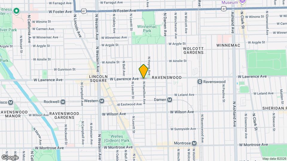 4752 N Hamilton Ave Mapa y Detalles de la Ubicación