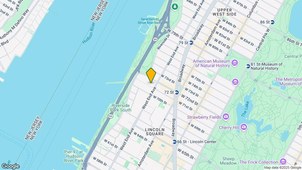305 W 71st St Map and Location Details