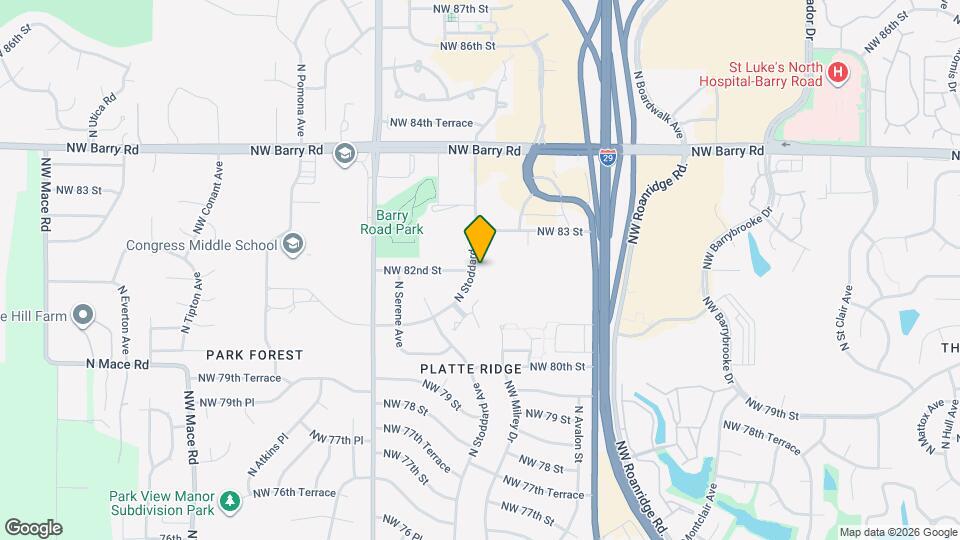 8205 N Stoddard Ave Map and Location Details