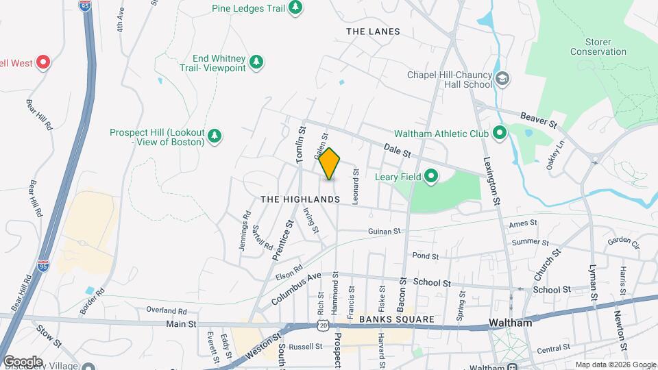 180 Hammond St Map and Location Details