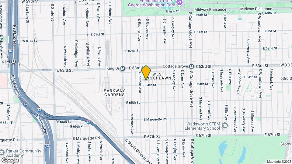 6350 S Rhodes Ave Mapa y Detalles de la Ubicación