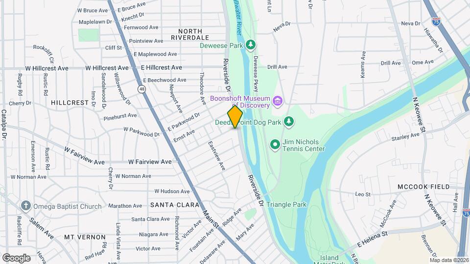 2231 Riverside Dr Map and Location Details