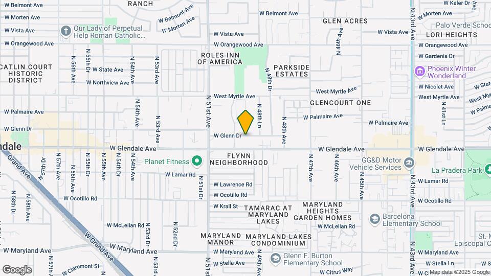 4919 W Glenn Dr Map and Location Details