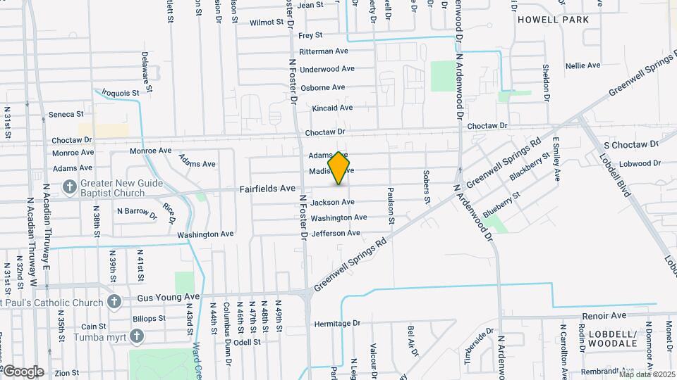 5158 Fairfields Ave Mapa y Detalles de la Ubicación