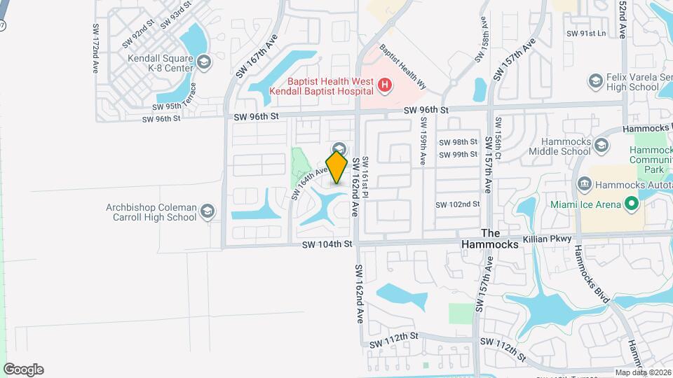 16254 SW 100th Terrace Map and Location Details