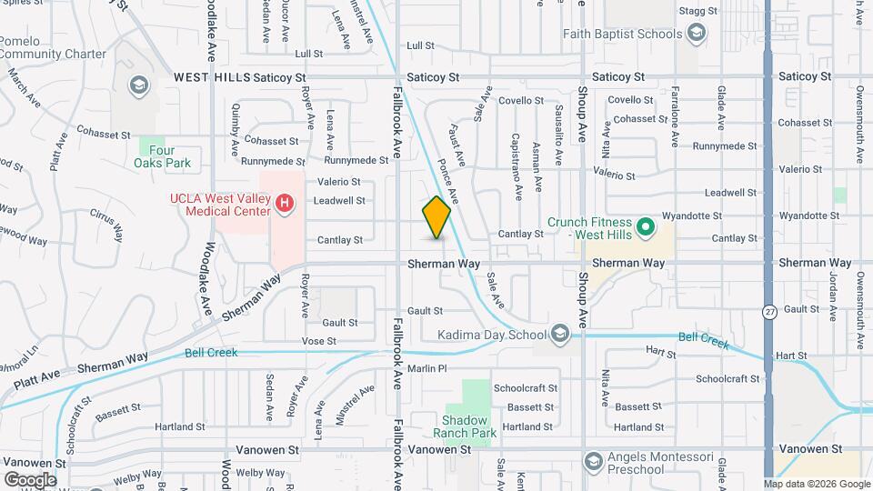 22706 Cantlay St Map and Location Details