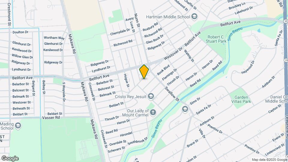6822 Westover St Mapa y Detalles de la Ubicación