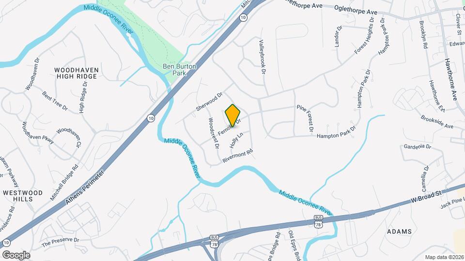 255 Ferncliff Dr Map and Location Details