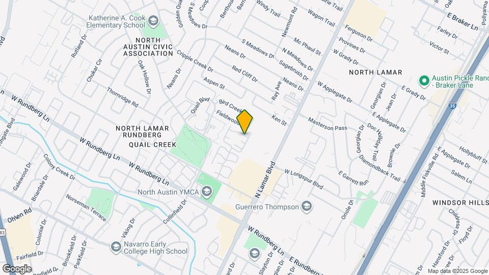 907 E Meadowmere Ln Map and Location Details