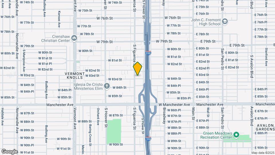 8330 S Figueroa St Mapa y Detalles de la Ubicación