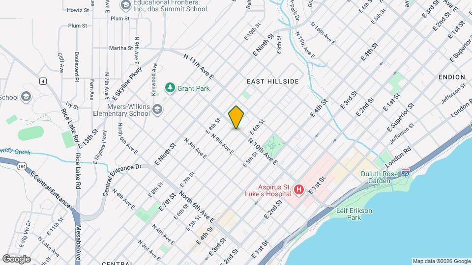 623-625 N 10th Ave E Map and Location Details