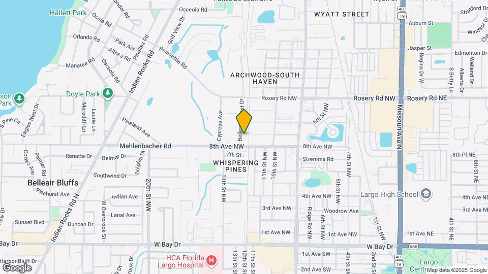 1753 Belleair Forest Dr Map and Location Details